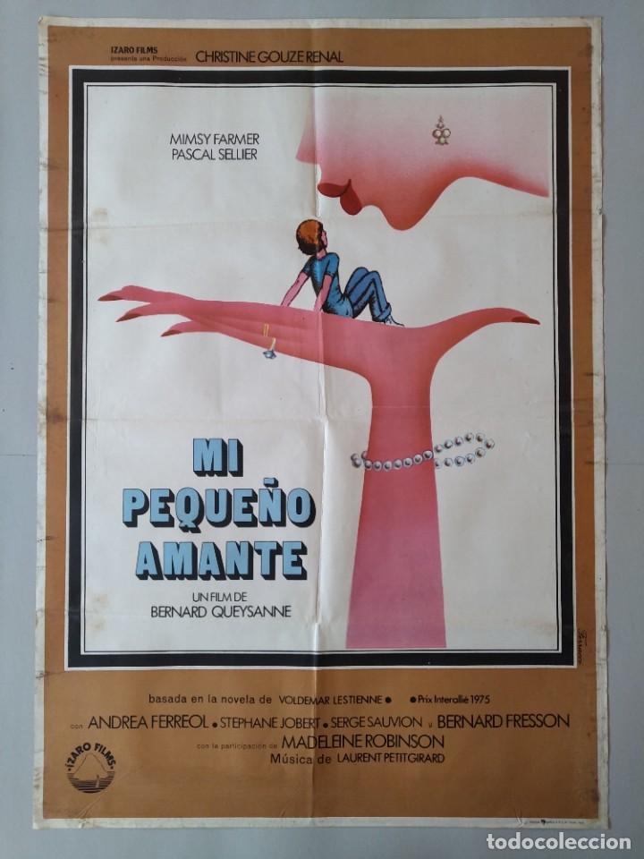 Cinema: CARTEL CINE ORIGINAL - MI PEQUE&Ntilde;O AMANTE - MIMSY FARMER - PASCAL SELLIER - A&Ntilde;O 1978...L3492