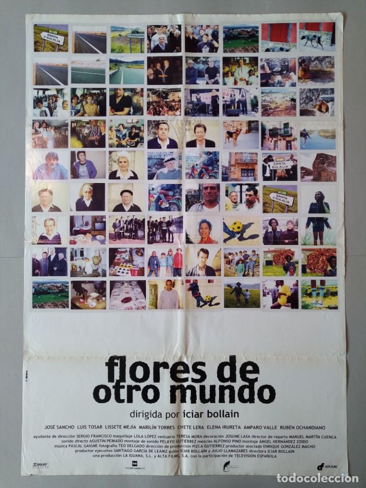 Cinema: CARTEL CINE ORIGINAL - FLORES DE OTRO MUNDO - JOSE SANCHO - LISSETE MEJIA - A&Ntilde;O 1999..L3509