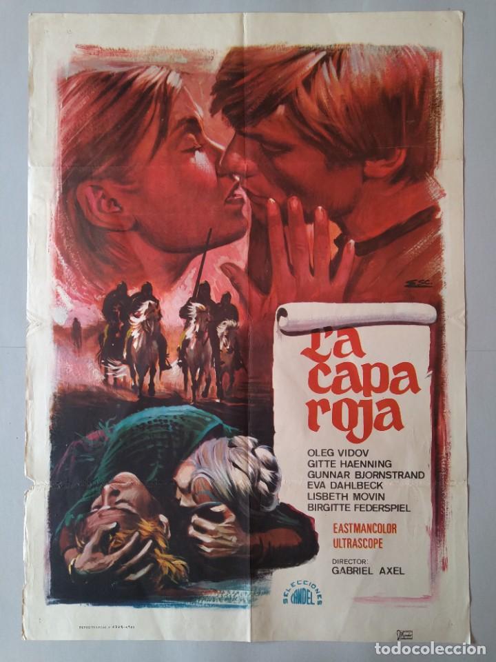 Kino: CARTEL CINE ORIGINAL - LA CAPA ROJA - OLEG VIDOV - GITTE HAENNING - A&Ntilde;O 1967..L3512
