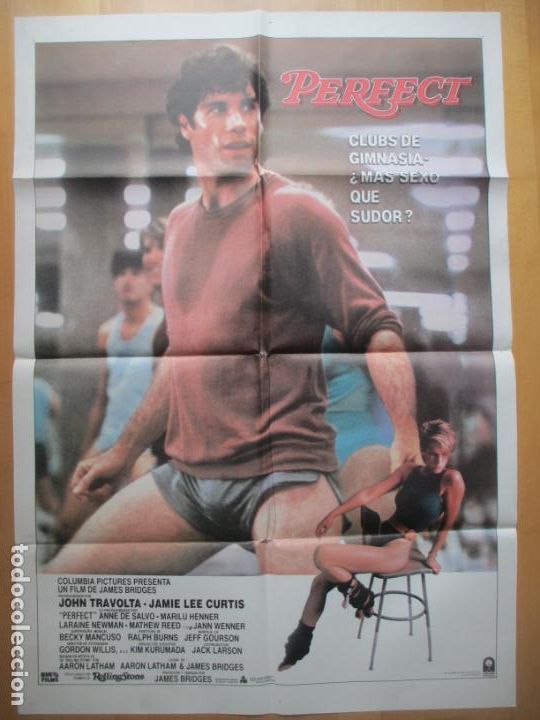 Cinema: CARTEL CINE, PERFECT, JOHN TRAVOLTA, JAMIE LEE CURTIS, 1985, C737