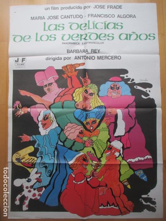 Cin&eacute;ma: CARTEL CINE, LAS DELICIAS DE LOS VERDES A&Ntilde;OS, MARIA JOSE CANTUDO, FRANCISCO ALGORA, BARBARA REY,C304