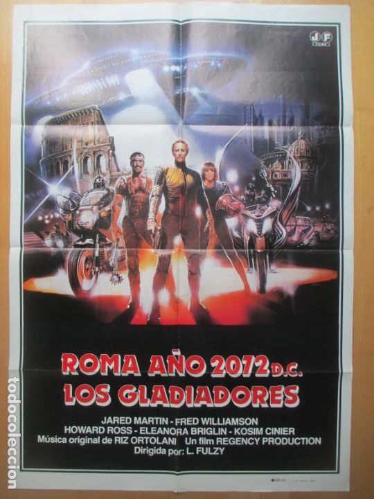 Cin&eacute;ma: CARTEL CINE, ROMA A&Ntilde;O 2072 D.C. LOS GLADIADORES, JARDE MARTIN, 1983, C390