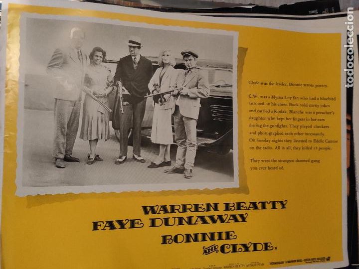 Cin&eacute;ma: BONNIE AND CLYDE. CARTEL DE CINE- MOVIE POSTER 93X70 CM