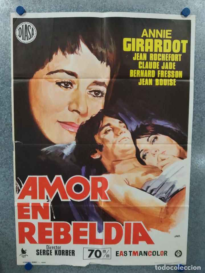 Cinema: Amor en rebeldia. Annie Girardot, Jean Rochefort, Claude Jade A&Ntilde;O 1972 POSTER ORIGINAL