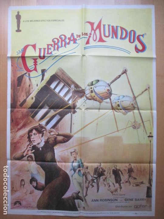 Cine: CARTEL CINE, LA GUERRA DE LOS MUNDOS, ANN ROBINSON, 1979, C1362 - Foto 1 - 248206750