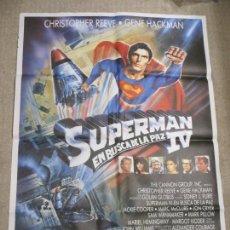 Cine: SUPERMAN IV EN BUSCA DE LA PAZ, CHRISTOPHER REEVE, GENE HACKMAN, POSTER ORIGINAL 70X100 CM.. Lote 311393728