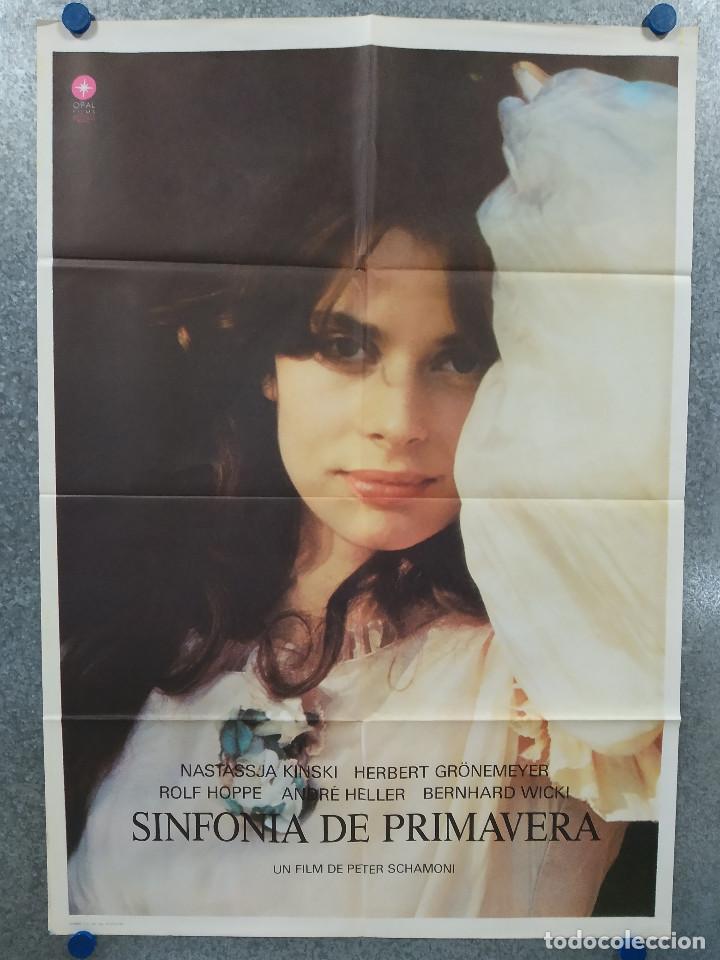 Cinema: Sinfon&iacute;a de primavera. Herbert Gr&ouml;nemeyer, Nastassja Kinski. A&Ntilde;O 1985. POSTER ORIGINAL