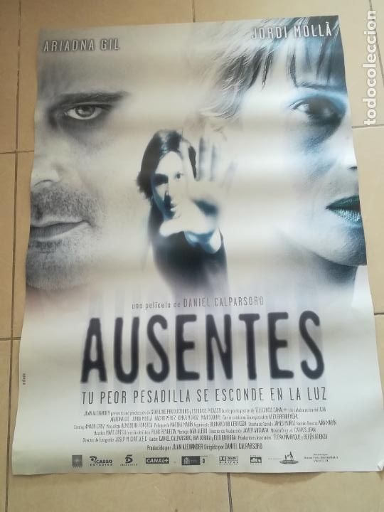 Cinema: POSTER / CARTEL DE CINE ORIGINAL. AUSENTES. TU PEOR PESADILLA SE ENSONDE EN LA LUZ. 100 X 70 CM
