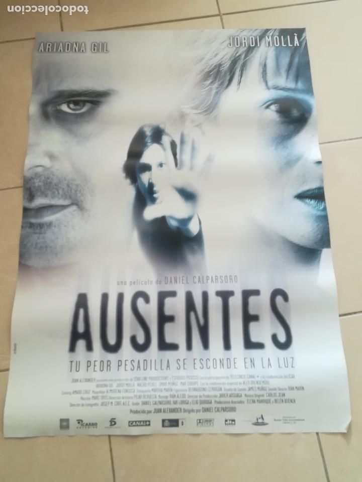 Cinema: POSTER / CARTEL DE CINE ORIGINAL. AUSENTES. TU PEOR PESADILLA SE ENSONDE EN LA LUZ. 100 X 70 CM