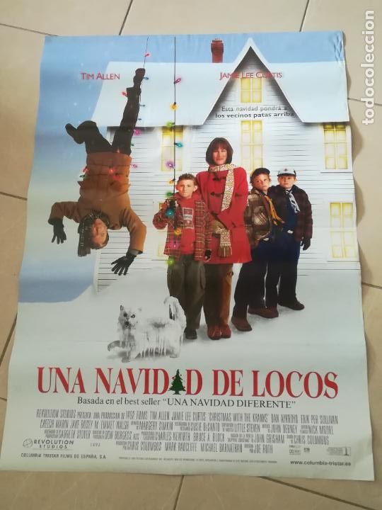 Cinema: POSTER / CARTEL DE CINE ORIGINAL. UNA NAVIDAD DE LOCOS. MEDIDAS: 100 X 70 CM