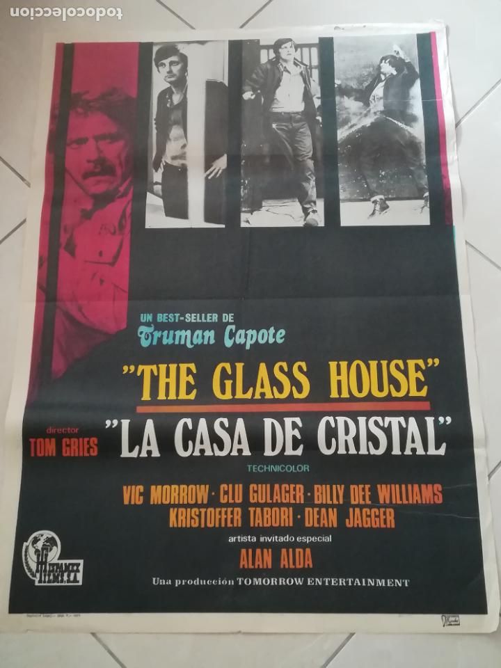 Cinema: POSTER / CARTEL DE CINE ORIGINAL. LA CASA DE CRISTAL. THE GLASS HOUSE. TRUMAN CAPOTE. 100 X 70 CM