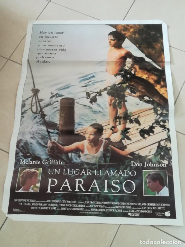 Cinema: POSTER / CARTEL DE CINE ORIGINAL. UN LUGAR LLAMADO PARAISO. DON JOHNSON. 100 X 70 CM