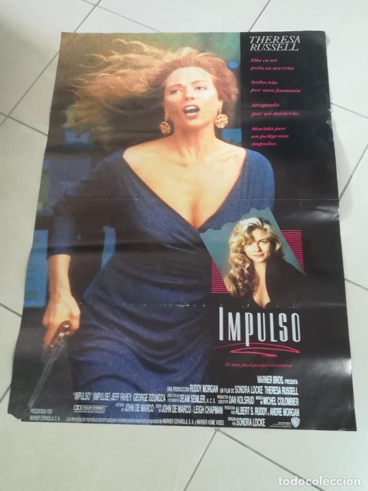 Cinema: POSTER / CARTEL DE CINE ORIGINAL. IMPULSO. THERESA RUSSELL. 100 X 70 CM