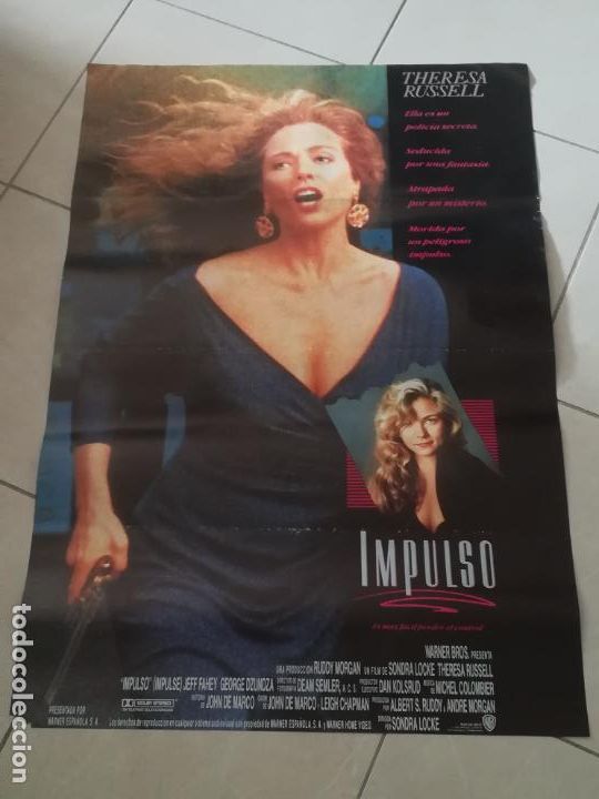 Cine: POSTER / CARTEL DE CINE ORIGINAL. IMPULSO. THERESA RUSSELL. 100 X 70 CM