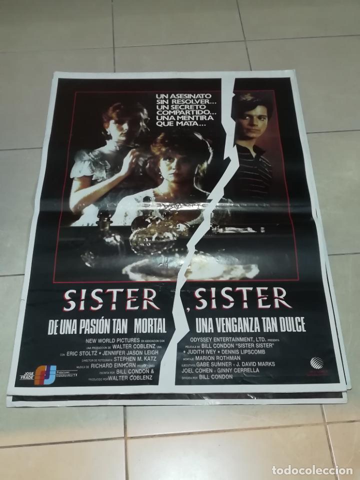 Cinema: POSTER / CARTEL DE CINE ORIGINAL. SISTER SISTER. UNA PASION MORTAL UNA VENGANZA DULCE. 70 X 100 CM