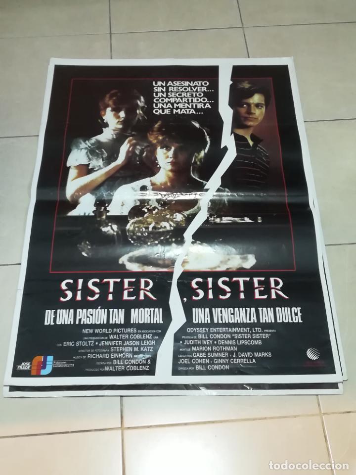 Cinema: POSTER / CARTEL DE CINE ORIGINAL. SISTER SISTER. UNA PASION MORTAL UNA VENGANZA DULCE. 70 X 100 CM
