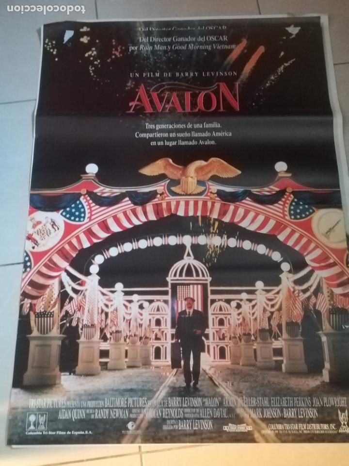 Cinema: POSTER / CARTEL DE CINE ORIGINAL. AVALON. BARRY LEVINSON. 100 X 70CM.