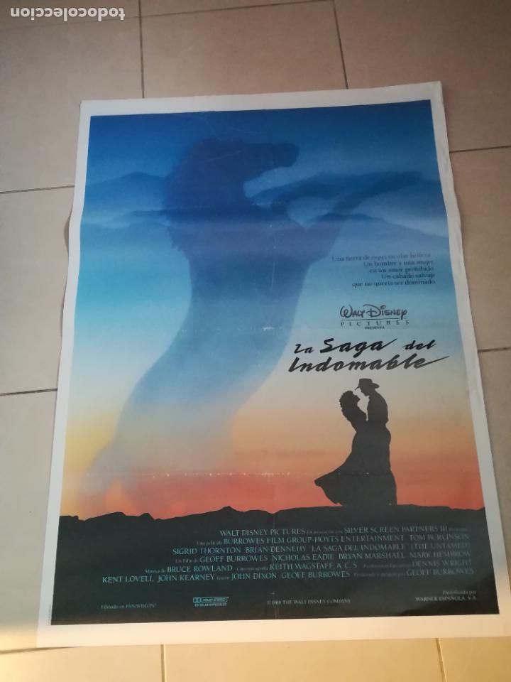 Cinema: POSTER / CARTEL DE CINE ORIGINAL. LA SAGA DEL INDOMABLE. PELICULA DE DISNEY. 100 X 70CM