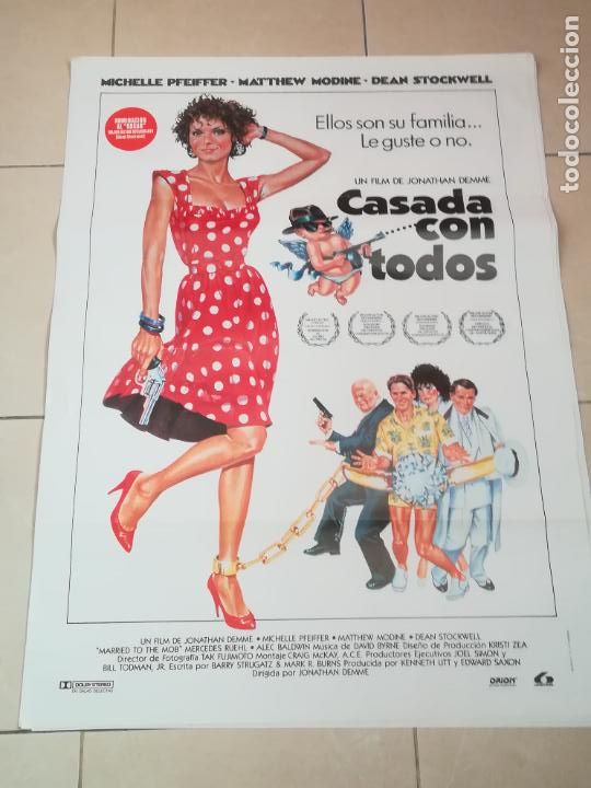 Cinema: POSTER / CARTEL DE CINE ORIGINAL. CASADA CON TODOS. MICHELLE PFEIFFER. 70 X 100 CM