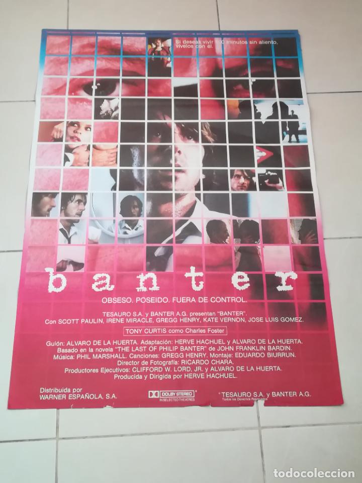 Cinema: POSTER / CARTEL DE CINE ORIGINAL. BANTER. OBSESO, POSEIDO, FUERA DE CONTROL. 70 X 100 CM