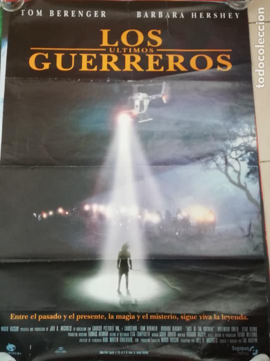 Kino: POSTER / CARTEL DE CINE ORIGINAL. LOS ULTIMOS GUERREROS. TOM BERENGER. 70 X 100 CM