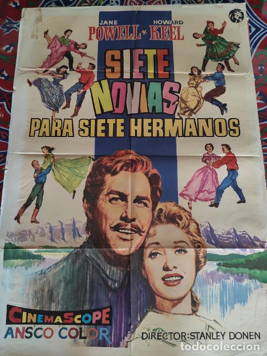 Cin&eacute;ma: SIETE NOVIAS PARA SIETE HERMANOS. CARTEL DE CINE-MOVIE POSTER. 100X70 CM