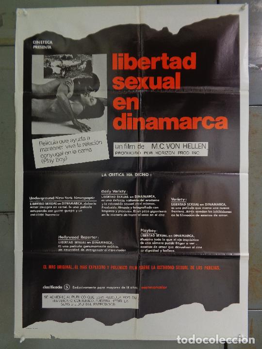 Cinema: ODC B760 LIBERTAD SEXUAL EN DINAMARCA M. C. VON HELLEN SEXY EROTICO POSTER ORIGINAL 70X100 ESTRENO