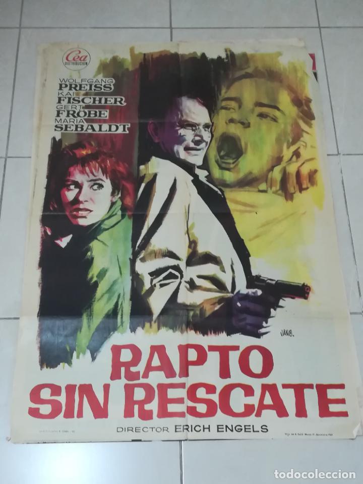 Cinema: POSTER / CARTEL DE CINE ORIGINAL. RAPTO SIN RESCATE. WOLFGANG PREISS. 100 X 70CM.