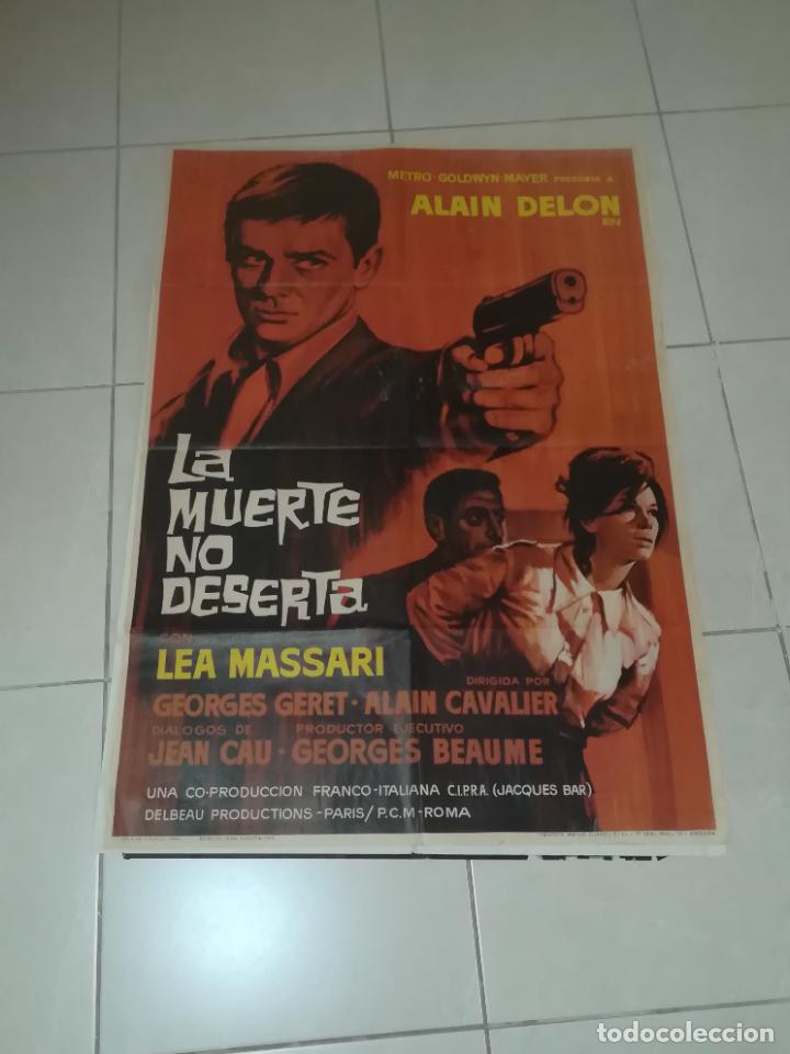 Cinema: POSTER / CARTEL DE CINE ORIGINAL. LA MUERTE NO DESERTA. LEA MASSARI. 100 X 70CM.