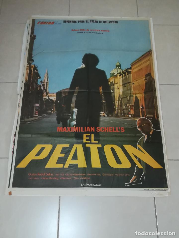 Cinema: POSTER / CARTEL DE CINE ORIGINAL. EL PEATON. MAXIMILIAN SCHELL'S. 100 X 70CM.