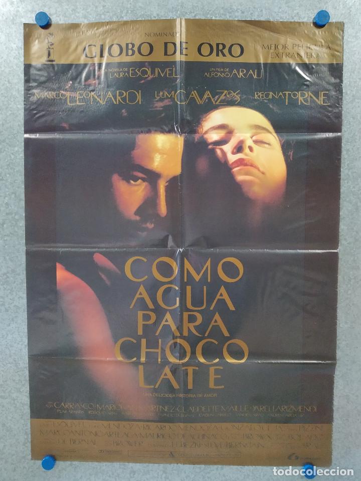 Cinema: Como agua para chocolate. Marco Leonardi, Lumi Cavazos. A&Ntilde;O 1992. POSTER ORIGINAL