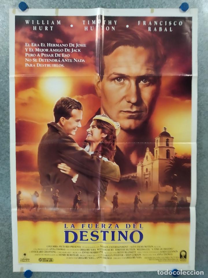 Cinema: La fuerza del destino. William Hurt, Timothy Hutton. A&Ntilde;O 1988. POSTER ORIGINAL