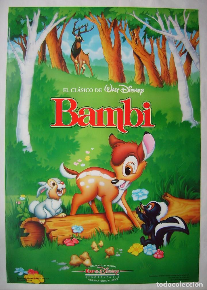 Cine: BAMBI. P&Oacute;STER 68,5 X 98 cms. - Foto 1