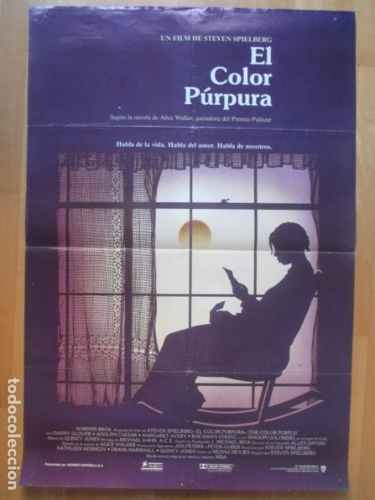 Cin&eacute;ma: CARTEL CINE EL COLOR PURPURA STEVEN SPIELBERG 1985 C1988