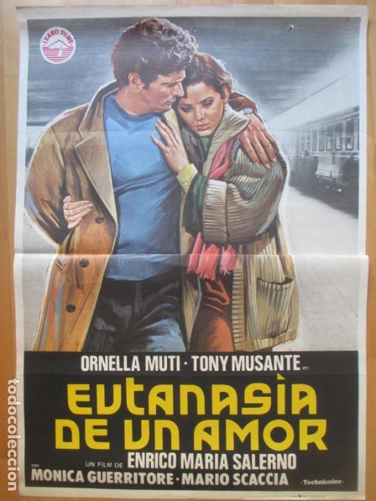 Cinema: CARTEL CINE EUTANASIA DE UN AMOR ORNELLA MUTI TONY MUSANTE 1979 C2000