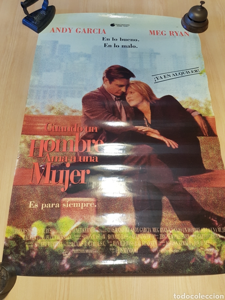 Cinema: POSTER CUANDO UN HOMBRE AMA A UNA MUJER ANDY GARCIA MEG RYAN 95,5 X 63,5 CM