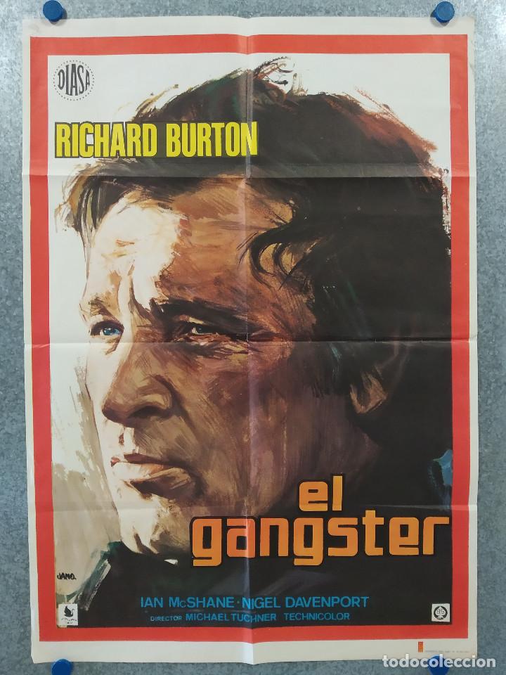 Cinema: El g&aacute;ngster. Richard Burton, Ian McShane, Nigel Davenport. A&Ntilde;O 1975. POSTER ORIGINAL