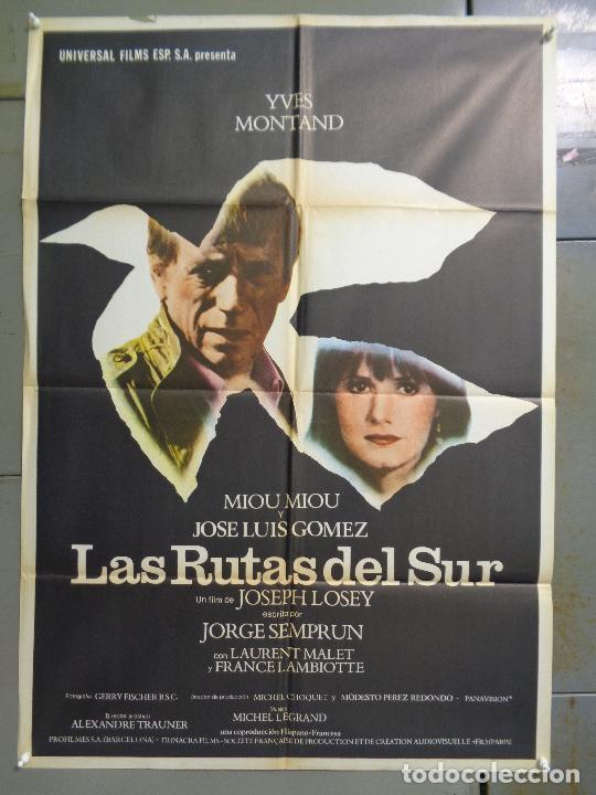 Cinema: CDO K678 LAS RUTAS DEL SUR YVES MONTAND MIOU MIOU LOSEY POSTER ORIGINAL 70X100 ESTRENO