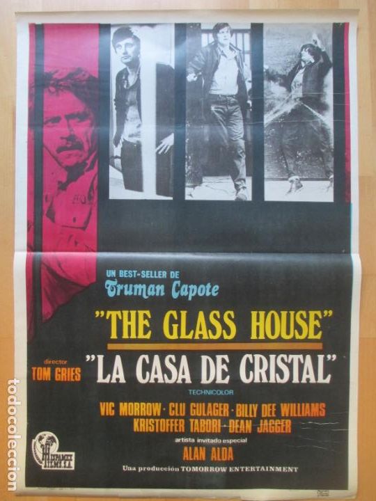 Cinema: CARTEL CINE LA CASA DE CRISTAL THE GLASS HOUSE VIC MORROW 1972 C2014