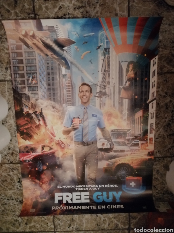 Cine: Poster Original Free Guy 100x70 - Foto 1