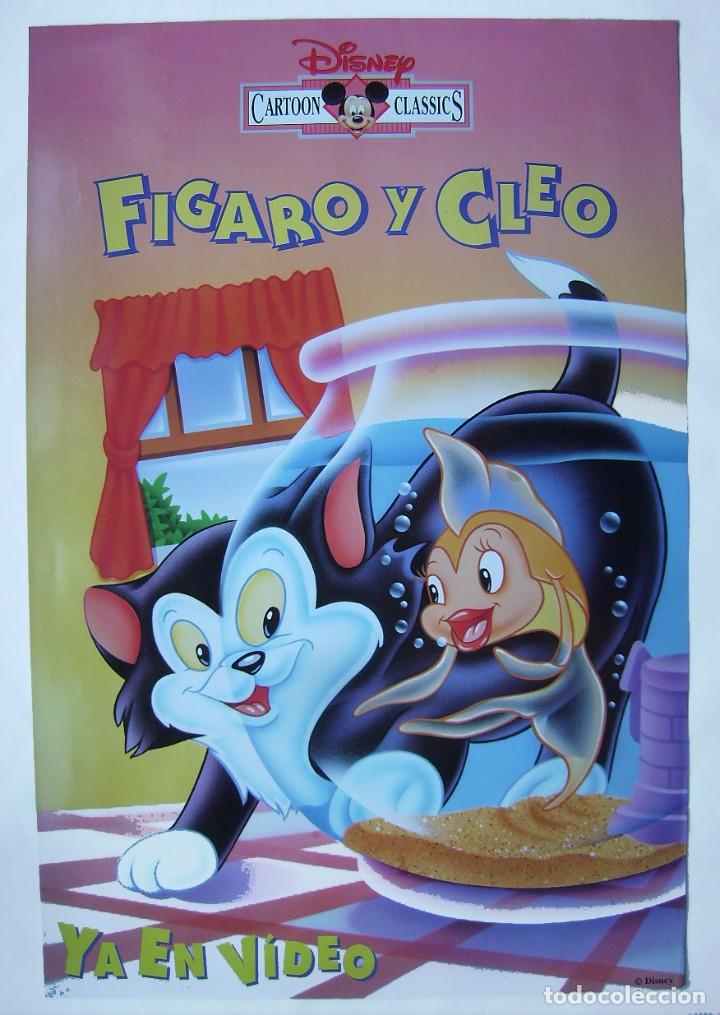 Cine: F&Iacute;GARO Y CLEO. P&Oacute;STER DE VIDEO 64 X 96 cms.. - Foto 1