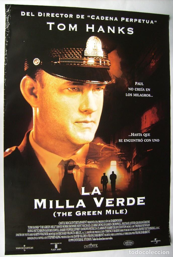 Cinema: LA MILLA VERDE, con Tom Hanks. P&Oacute;STER 68 X 98 cms.. 1999.
