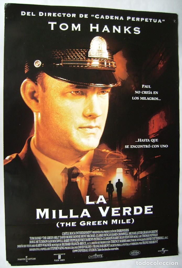 Cinema: LA MILLA VERDE, con Tom Hanks. P&Oacute;STER 68 X 98 cms.. 1999.
