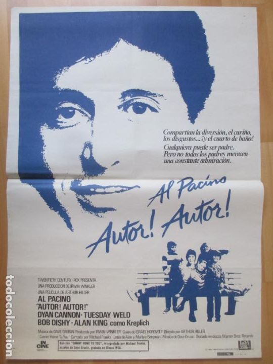 Cine: CARTEL CINE AUTOR! AUTOR! AL PACINO DYAN CANNON 1980 C2034
