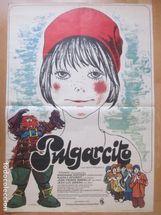 Cine: CARTEL CINE PULGARCITO TITOYO MARIANNE RIDORET MAC 1974 C2035