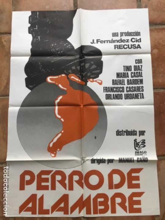 Cinema: CARTEL DE CINE DE PERRO DE ALAMBRE 1980.