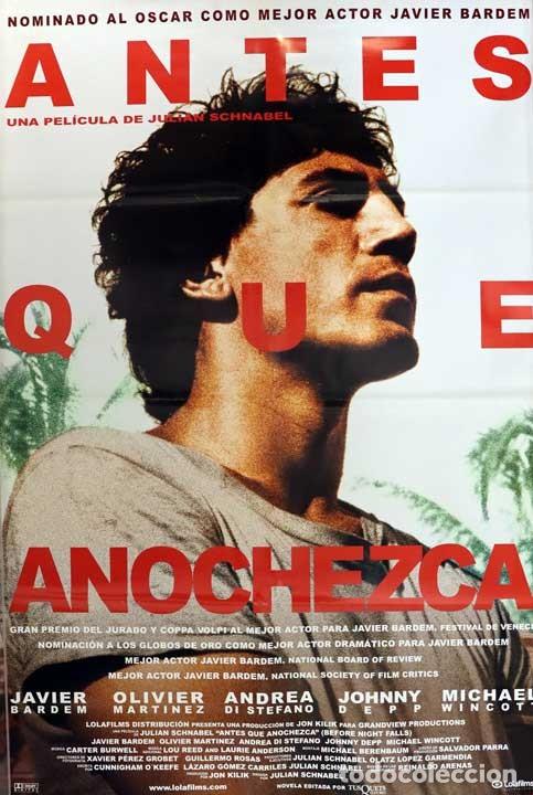 Kino: Poster Antes que anochezca