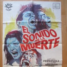 Cine: CARTEL CINE, EL SONIDO DE LA MUERTE, ARTURO FERNANDEZ, SOLEDAD MIRANDA, JANO, 1966, C1433
