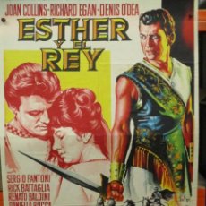 Cine: ESTHER Y EL REY - JOAN COLLINS - SOLIGO - POSTER ORIGINAL - 100 X 70