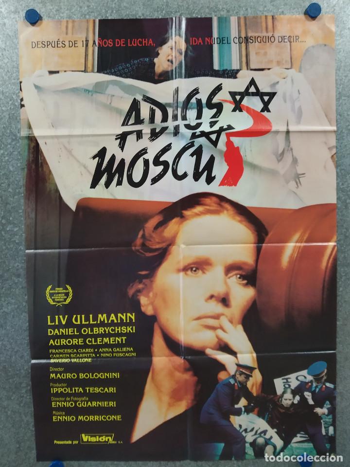 Cinema: ADIOS MOSCU. LIV ULLMAN, MAURO BOLOGNINI. POSTER ORIGINAL